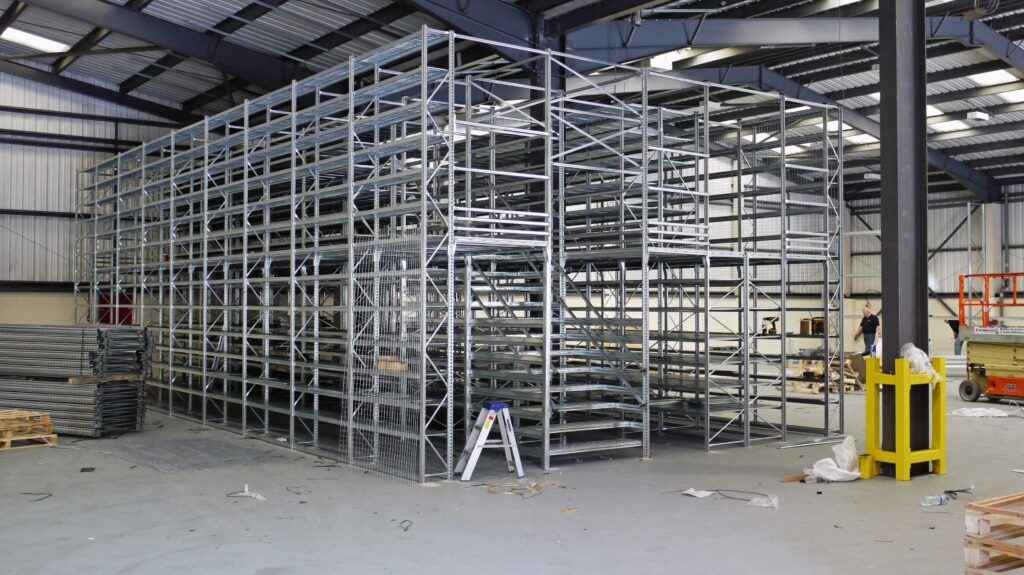 Multi tier shelving storage