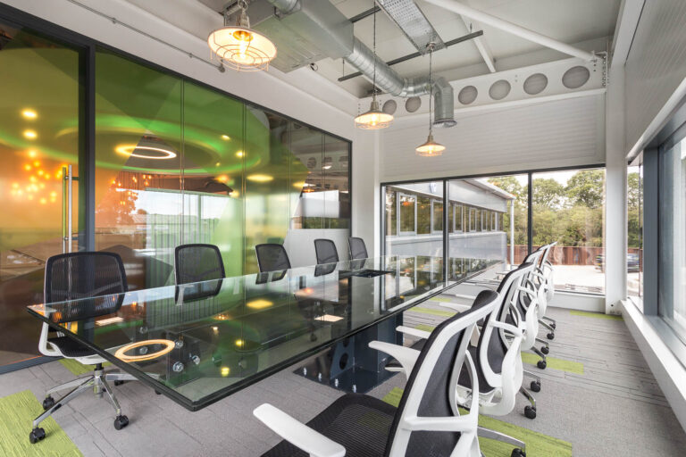 Boardroom furniture and double glazed partitions